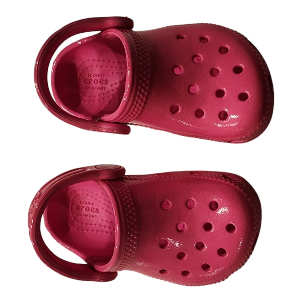 Crocs Kids Classic Neon Highlighter Clogs, High Shine, Sz C6